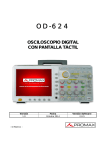 Manual de instrucciones OD-624 (osciloscopio digital con