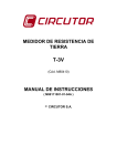 medidor de resistencia de tierra manual de instrucciones