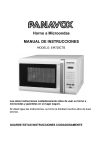 Horno a Microondas MANUAL DE INSTRUCCIONES