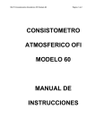 consistometro atmosferico ofi modelo 60 manual de instrucciones