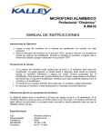 MICROFONO ALAMBRICO MANUAL DE INSTRUCCIONES