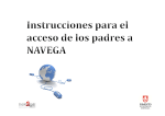 Instrucciones para el acceso de los padres a