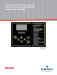 Instrucciones de instalación y operación Panel de control para