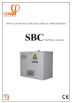 Manual de instrucciones batería SBC
