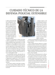 cuidado técnico de la defensa policial extensible