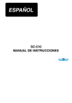 SC-510 MANUAL DE INSTRUCCIONES (ESPAÑOL)