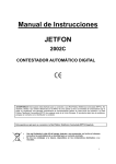 Manual de Instrucciones JETFON