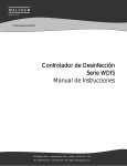 Controlador de Desinfección Serie WDIS Manual de Instrucciones