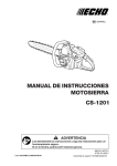 MANUAL DE INSTRUCCIONES MOTOSIERRA CS-1201