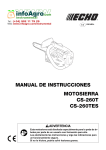 MANUAL DE INSTRUCCIONES MOTOSIERRA CS-260T