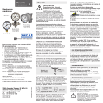 Manual de instrucciones Manómetros mecánicos