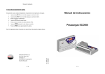 Manual de Instrucciones Pesacargas ECO500