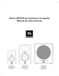Serie LSR2300 de monitores de estudio Manual de instrucciones