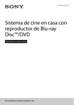 Sistema de cine en casa con reproductor de Blu-ray