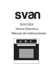 SVH120X Horno Electrico Manual de Instrucciones