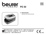 E Pulsioxímetro Manual de instrucciones BEURER GmbH