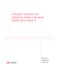 Keysight Sensores de potencia media y de picos E9320 de la Serie E