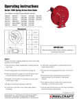 Reelcraft Series 7000 Hose Reels