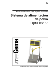 Sistema de alimentación de polvo OptiFlex V