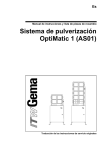 Sistema de pulverización OptiMatic 1 (AS01)