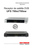 9363214c, Instrucciones de servicio Receptor de satelite DVB UFS