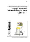 Equipo manual de recubrimiento OptiFlex F