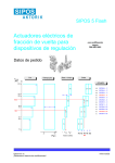 Actuadores eléctricos de fracción de vuelta para dispositivos de