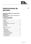 Instrucciones de servicio