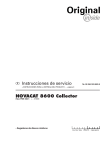 Instrucciones de servicio NOVACAT 8600 Collector