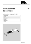 Instrucciones de servicio