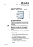 Instrucciones de servicio Módule de salida analógica, 4