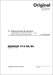 Instrucciones de servicio NOVACAT V10 ED/RC