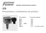 E Presóstatos, Limitadores de presión