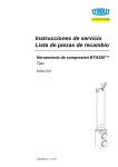 Instrucciones de servicio Lista de piezas de recambio