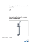MK Manual de instrucciones de servicio/montaje