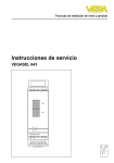 Instrucciones de servicio - VEGASEL 643
