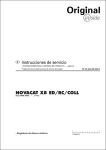 Instrucciones de servicio NOVACAT X8 ED/RC/COLL