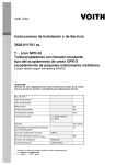 Instrucciones de Instalación y de Servicio