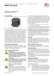 Instrucciones de servicio y de instalación EWFS Uniswitch