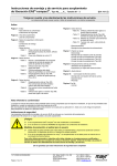 Instrucciones de montaje y de servicio para acoplamiento de