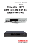 9363098c, Instrucciones de servicio Receptor HDTV para la