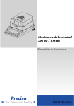 Manual de instrucciones Medidores de humedad XM 60