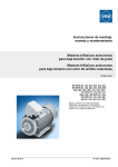 Instrucciones de montaje, manejo y mantenimiento Motores