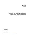 Sun Fire V215 and V245 Servers Safety and Compliance Manual