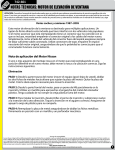 NOTAS TÉCNICAS: MOTOR DE ELEVACIÓN