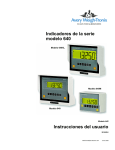 Indicadores de la serie modelo 640 Instrucciones del usuario