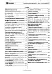 Instrucciones generales para el carrozado 2 Indice