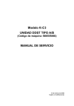 Modelo K-C3 UNIDAD DDST TIPO A/B MANUAL DE SERVICIO