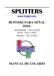 BUFFERS PARA SEÑAL DMX MANUAL DE USUARIO