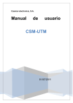 Manual de usuario del CSM-UTM412